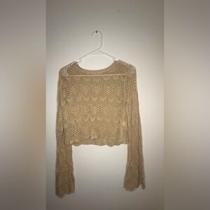 Beige crochet top by the brand By Together